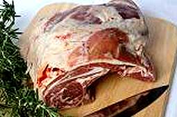Cut lamb